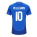 Maillot de foot Italie Lorenzo Pellegrini #10 Domicile vêtements Europe 2024 Manches Courtes